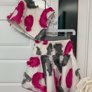 Zoe Ltd matching crop top and skirt